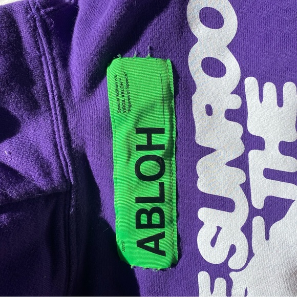 Purple Virgil Abloh figures of speech hoodie. - Picture 2 of 7